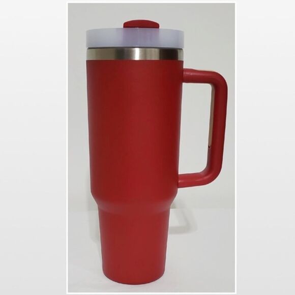 New Tumbler Red POSHBABE Adventure Quencher Stanley-like Large - Picture 10 of 16